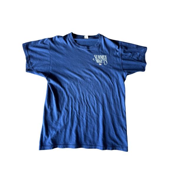 VTG Moody Blues ‘Summer Nights ‘84 USA Made Single Stitched XL Screen Stars Blue - Picture 2 of 6